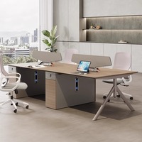 Bureau modulaire moderne Poste de travail Bureaux du personnel pour le bureau Espace ouvert Bureau de coworking Mobilier de bureau à domicile fonctionnel