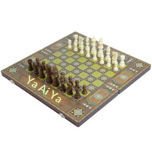 กระดานหมากรุกและไพ่ไม้พับได้แบบพกพา 3 in 1 ระดับสูง สำหรับความบันเทิง ขายส่งจากเมืองอี้อู - Product Image 3