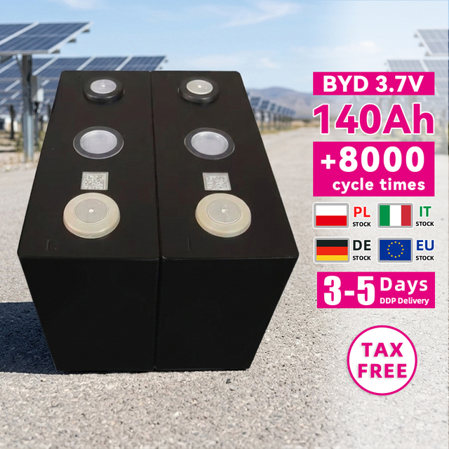 Grade a BYD 3.7V 140Ah Lithium NCM Battery Cell Prismatic Rechargeable for EV Forklift Golf Cart AGV Power Pack