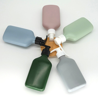 Botol Kaca Pompa Lotion Berwarna Matte dengan Tutup Ulir Berlapis Sablon untuk Sabun Tangan, Sampo, Sabun Mandi, Cairan Kosmetik