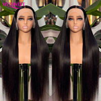Perruques en cheveux humains brésiliens 100% naturels, 30 à 40 pouces, pré-épilées, perruque en dentelle frontale HD 13x6, perruque frontale sans colle pré-coupée en gros