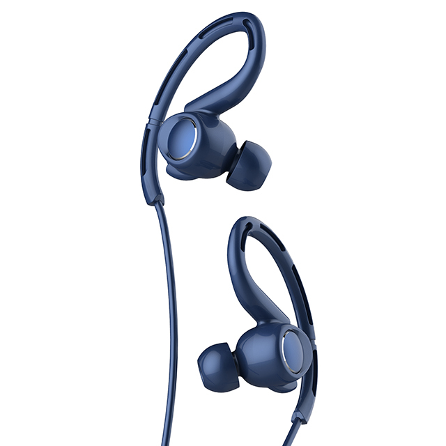 China Neckband Wireless Headphone Sweatproof Microphone Headsets Earhook In-ear bluetooth Earphone