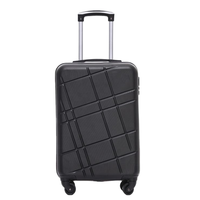 Valise de voyage à roulettes en aluminium, grande capacité, légère, pour affaires, 4 roues, valise rigide