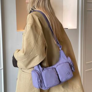 Bolso Bandolera <span class=keywords><strong>de</strong></span> Nailon Colorido Fox, Versátil, Resistente al Agua, con Cierre <span class=keywords><strong>de</strong></span> Cremallera, Forro <span class=keywords><strong>de</strong></span> Poliéster, para Mujer, Ropa <span class=keywords><strong>de</strong></span> <span class=keywords><strong>Trabajo</strong></span>, Aire Libre - Product Image 3
