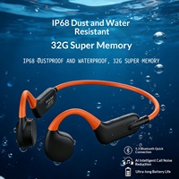 Casque audio Bluetooth à conduction osseuse pour personnes âgées malentendantes (dégueulure modérée à sévère), étanche, conception intra-auriculaire, avec fonction d'appel