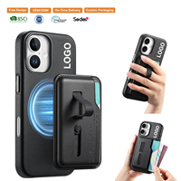 Étui de protection pour téléphone portable 18 en 1 en cuir microfibre de luxe personnalisé avec dragonne dissimulée, porte-cartes magnétique et protection de charge sans fil