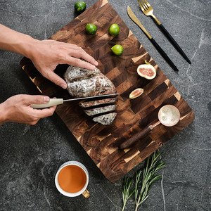 Tabla de Cortar Grande y Gruesa de Madera Natural Sólida, Certificada por <span class=keywords><strong>la</strong></span> FDA, LFGB y SGS, para Cocina Doméstica, Carnicería, Restaurante y Servicios de Catering - Product Image 2