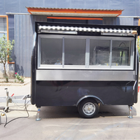 Chariot de nourriture de style nouveau avec auvent Remorque de nourriture moins chère hautement fonctionnelle