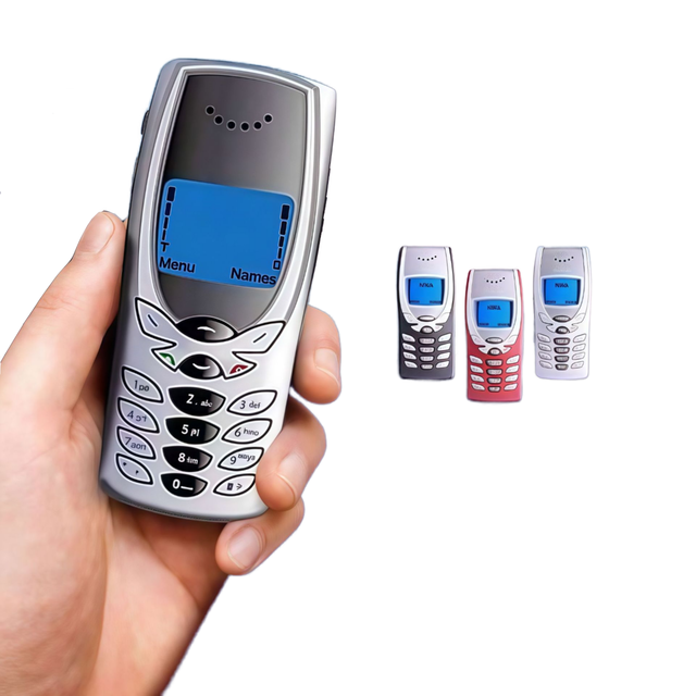8250 Feature Phone Elderly 2G GSM Non-Smart Straight-Keys Mobile Spanish German French Languages TFT Display Flashlight