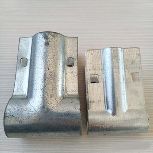 Toptan ucuz fiyat sıcak daldırma çinko çit bağlantı parçaları uç ray kelepçesi - Product Image 2