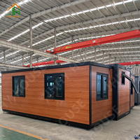 Maison Conteneur Extensible de Luxe Préfabriquée de 20 Pieds en Gros, Bâtiment Préfabriqué, Maison à Deux Chambres, Casas Prefabricadas
