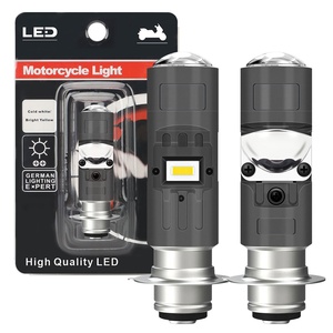 H4 LED 듀얼 컬러 오토바이 헤드라이트 전구 P15D BA20D 오토바이 헤드램프 프로젝터 렌즈 하이 로우 빔 야마하 가와사키 스즈키용 - Product Image 1