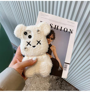 NOUVEAU étuis de téléphone une pièce mignons pour jeunes filles ours en peluche avec sangle pour i phone 12 13 <span class=keywords><strong>14</strong></span> <span class=keywords><strong>pro</strong></span> <span class=keywords><strong>max</strong></span> housse de téléphone portable - Product Image 1