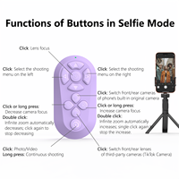 Controla tus videos de TikTok desde tu móvil: Control remoto 5.3 con Wi-Fi, apagado automático fijo y control táctil LED para teléfonos.