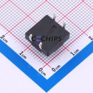 TS018-CBY1EH8.5 Tactile Switch Through hole-4P,12x12mm Switch Single Pole Single Throw Round Button 1.8N Through Hole - Product Image 2