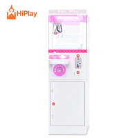 Kommerzieller Münzbetriebener Greifautomat Rosa Mini-Spielzeugautomat für Einkaufszentren und Vergnügungsparks