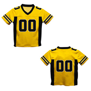 เสื้อฟุตบอลอเมริกันแบบสั่งทำพิเศษ 100% โพลีเอสเตอร์ คุณภาพพรีเมียม ระบายอากาศได้ดี แห้งเร็ว - Product Image 1