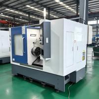 Tour CNC à banc incliné TCK750, tour CNC horizontal avec système de tourelle servo