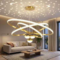 Luminaire suspendu LED de luxe anti-éblouissement AC220V, luminaire suspendu en cristal pour chambre à coucher, salon, salle à manger, éclairage décoratif