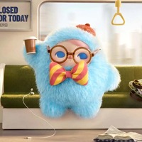 POPMART PUCKY Серия «Сегодня закрыто» Плюшевая фигурка из ПВХ, масштаб 1/6, подвеска, брелок, игрушка-шарм для сумки, коллекционная, со звуком