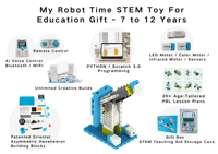 Kit de Robótica Educativo STEM 200 en 1, Juguetes de Construcción, Programación Scratch, Kit de Aprendizaje Escolar Perfecto para Niños