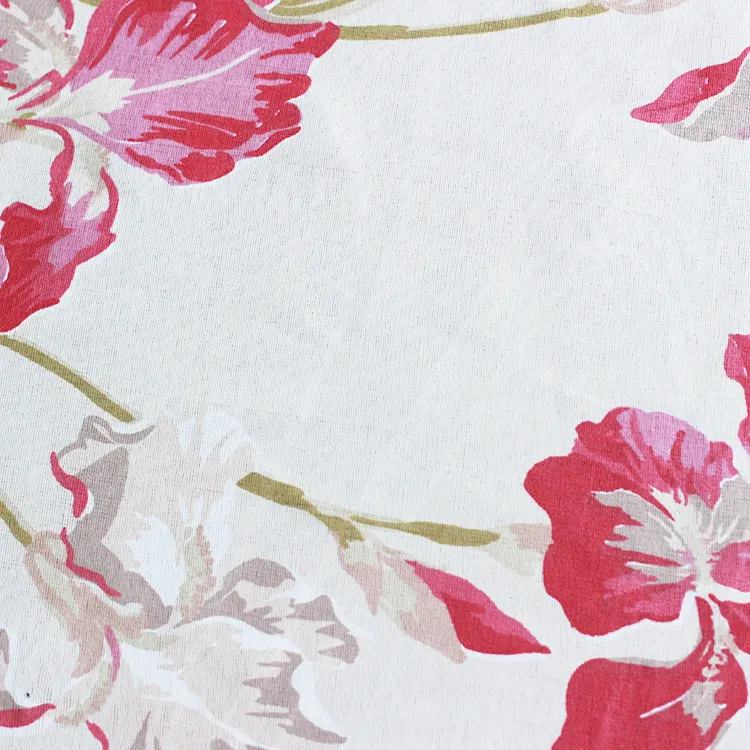 Ev tekstili özel % 100% polyester çiçek baskılı kumaş