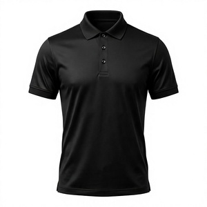Camisa de Hombre de Manga Corta, Corte Regular, Tejido de Punto TC 60, 60% Algodón, 40% Poliéster, Cuello en Contraste, Resistente a las Arrugas, de Secado Rápido, 180g - Product Image 1