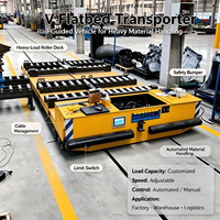 Chariot automatisé à guidage sur rail (RGV) pour la manutention de matériaux en entrepôt et le transport logistique automatisé
