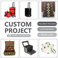 Maßgefertigter Retro-Koffer aus Leder, Vintage Royal Imperial Trunk Case für Uhren und Schmuck