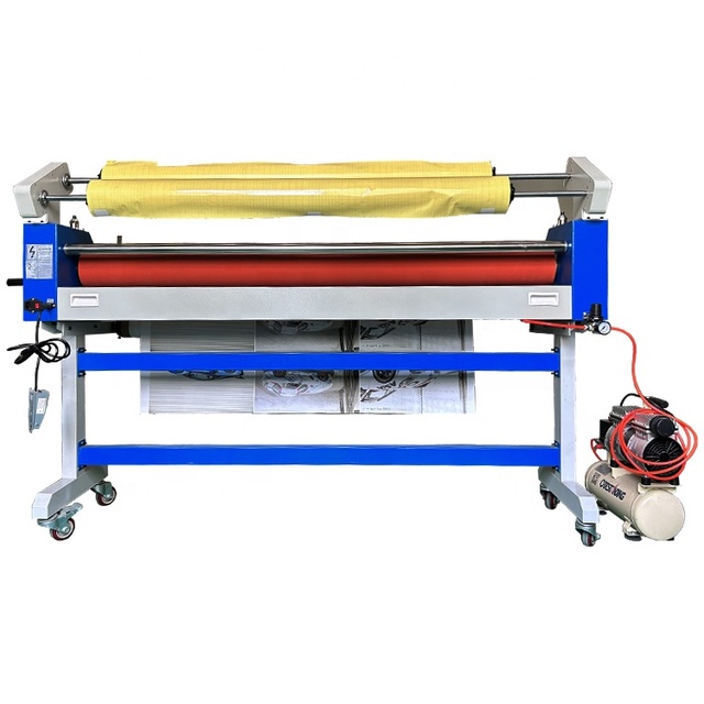 EC-1600Q 60 Inch Semi Auto KT Board Pneumatic Electric Cold Laminating Machine with air Compressor