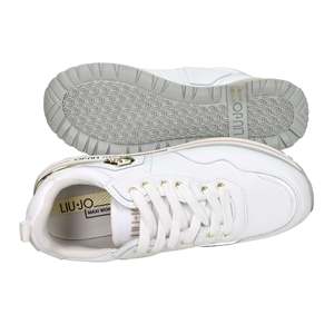 Zapatillas Liu-Jo Donna Maxi Wonder 1 Argento Blancas con Suela Gruesa - Product Image 6