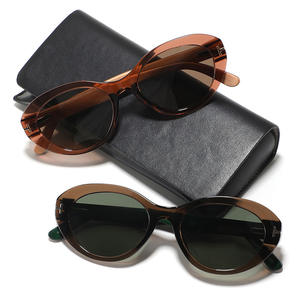 Gafas de Sol Conchen Cat Eye, Montura Ovalada Negra, UV400, Protección Solar para Mujer, Moda, Viajes, Conducción, Lentes TAC, Montura de PC - Product Image 2