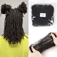 AHVAST Hair Cheveux humains à tresser, Cheveux vierges bruts malaisiens en vrac, Texture afro crépue, Cheveux humains en vrac pour tressage