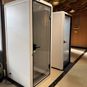 SilentBox Open Office Pod, cabine téléphonique insonorisée mobile, cabine de bureau moderne à vendre - Product Image 4