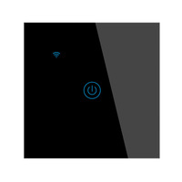 Interrupteur mural tactile intelligent WiFi et RF SIXWGH, 1/2/3/4 voies, compatible avec Alexa et Google Home, fil neutre en option, certifié CE/RoHS