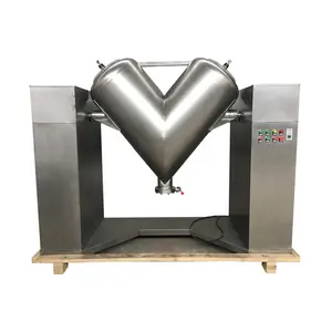 Mesin pencampur tepung bubuk kering bentuk V, mesin pencampur bubuk deterjen Kimia
