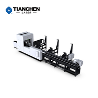 Machine de découpe laser numérique à fibre optique de type portique CNC pour tubes et tuyaux en acier inoxydable, haute vitesse, Chine