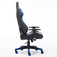 Silla de Computadora Estilo Racing con Reposabrazos 2D, Altura Ajustable y Soporte Lumbar, Silla de Juego Reclinable con Soporte