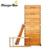 Neues Imker-Set: 5-lagiger Langstroth-Bienenstock aus Fichtenholz, wachsbeschichtet, 10 Rähmchen, Schwalbenschwanzverbindung, 1 Jahr Garantie für Bienenzucht