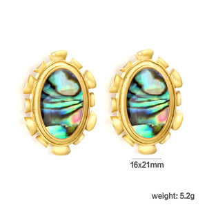 Irregular Heart Shape <b>Stud</b> <b>Earrings</b> 18k Gold Plated Zinc Alloy Party Jewelry Women Fashion Drop <b>Earrings</b> - Product Image 5