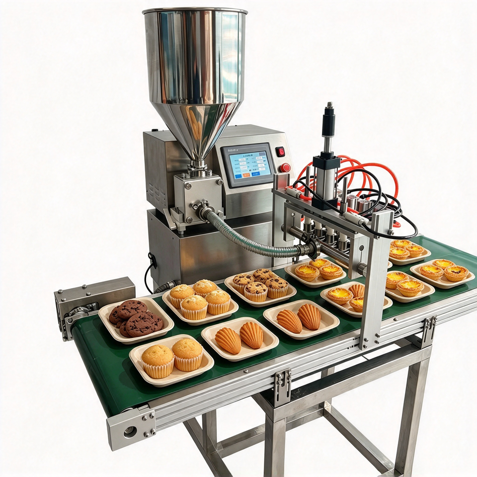 Semi Automatic Filling Machines Cake Custard Cream Injector Bakery ...