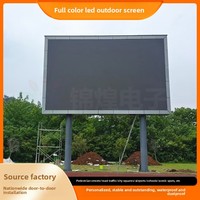 Écran LED couleur plein format étanche pour extérieur JH-HWP2.5, écran publicitaire mural pour bureau commercial, grand écran avec une résolution de 2 mm