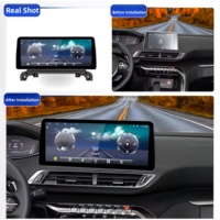 Reproductor Multimedia de DVD Estéreo para Auto con Pantalla Táctil Android de 12.3 Pulgadas y CarPlay para Peugeot 3008 4008 5008 2017-2020