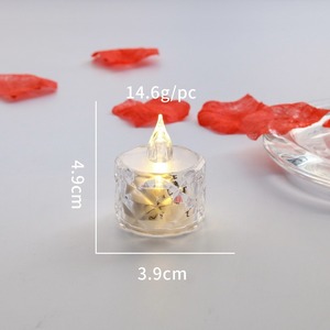 <span class=keywords><strong>LED</strong></span> Kristal Mum Işığı Dumansız Çay Mumu Noel Romantik Gece Lambası Doğum Günü Düğün Sütun Şeklinde Ateşsiz <span class=keywords><strong>LED</strong></span> Mum - Product Image 3