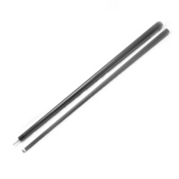 Queue de billard en fibre de carbone 3K à faible déflexion, 2 pièces, joint 3/8*8, embout multicouche, haute rigidité, pour les matchs de billard professionnel 9 boules