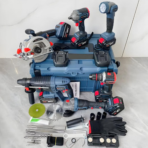 Bộ máy khoan búa điện không dây chuyên nghiệp 21V 24V 48V, máy tác động mạnh, giá rẻ, bộ dụng cụ kết hợp dùng cho xây dựng công nghiệp - Product Image 5