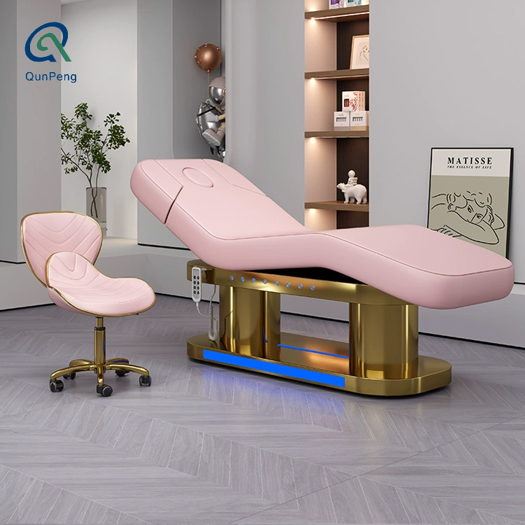 Qunpeng Atacado Spa Elétrica Beleza Cama Massagem Mesa Cama Facial Salon/Facial Cama Para Salão De Beleza