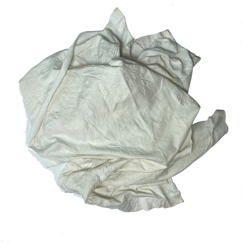 Prix usine Recyclé Blanc Import Guenilles et Chiffons D'essuyage Coupés Chiffon