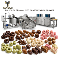 Ligne commerciale de recouvrement et de refroidissement au chocolat pour usine de snacks, spécialisée dans la fabrication de biscuits et gaufrettes enrobées