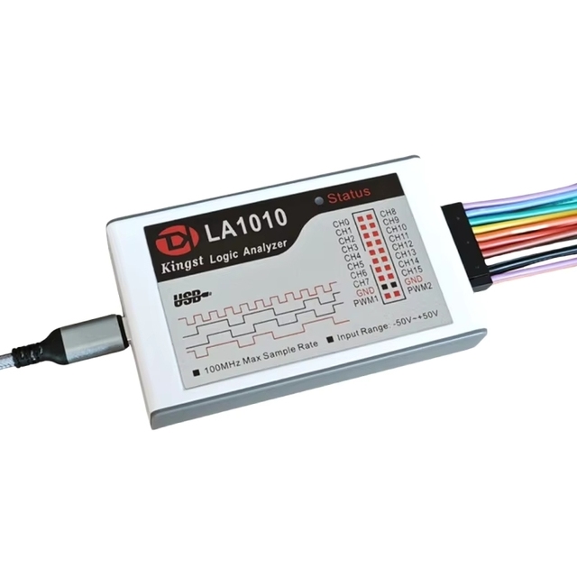 LA1010 New Kingston 16CH USB Logic Analyzer MCU ARM FPGA Debug Tool English Software